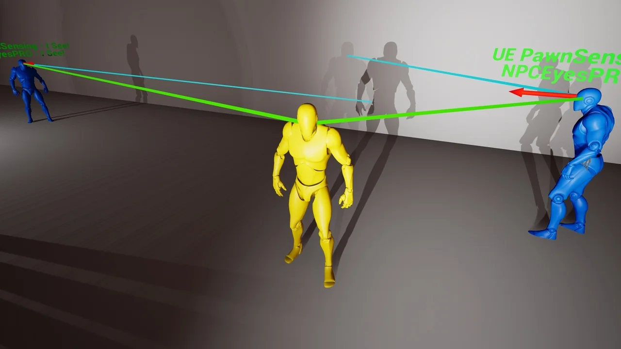 NPC Eyes Sight System PRO – Accurate NPC Vision with Light, Shadow, Body Points