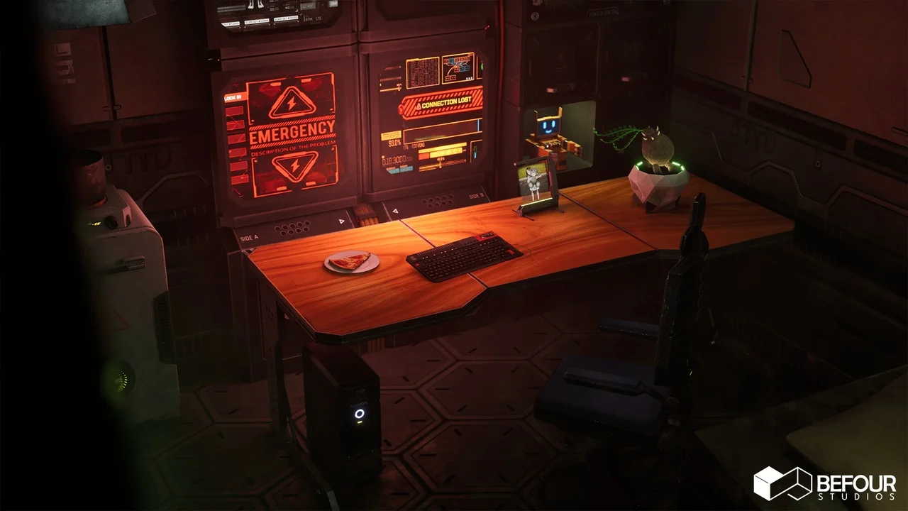 SciFi Engineer's Room Environment