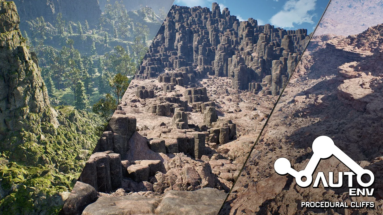 AutoEnv Procedural Rock Cliffs