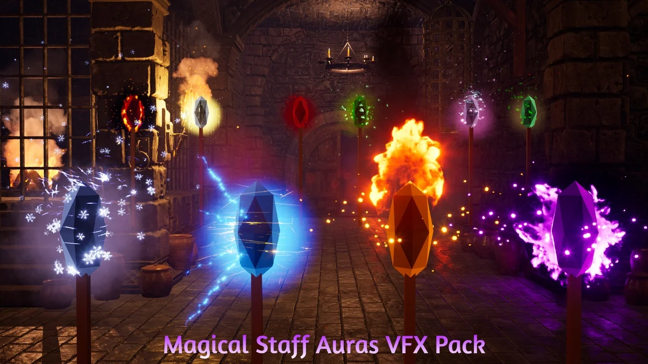 Magical Staff Auras VFX Pack