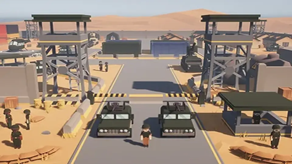 Low Poly Military Base