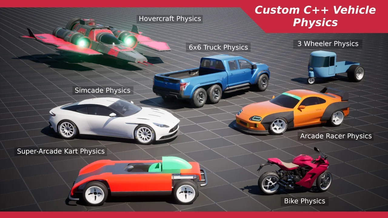 R-Tune Vehicle Physics 2.0 - Vehicle System for Games & Animation