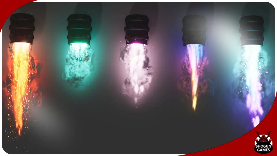 Rocket Thruster Exhaust FX