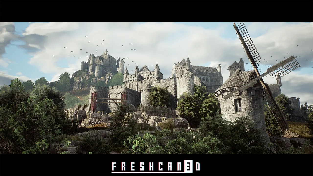 Modular Medieval Environment (Medieval Castle, Medieval Houses, Medieval Church)