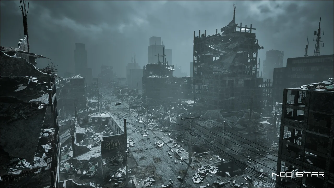 Warzone Aftermath - Destroyed Buildings Pack