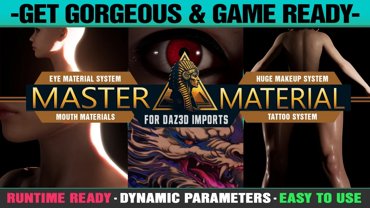 Master Materials and Layer System for Daz3D Imports