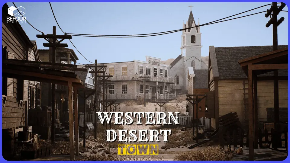 Western Desert Town w/ Construction Tool