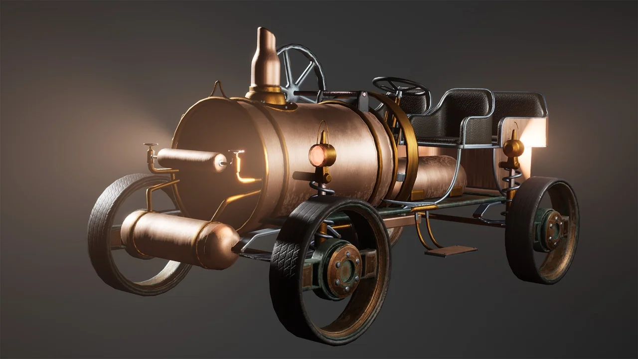 Driveable SteamPunk Car / Vehicle ( SteamPunk Car Retro Futuristic Victorian)