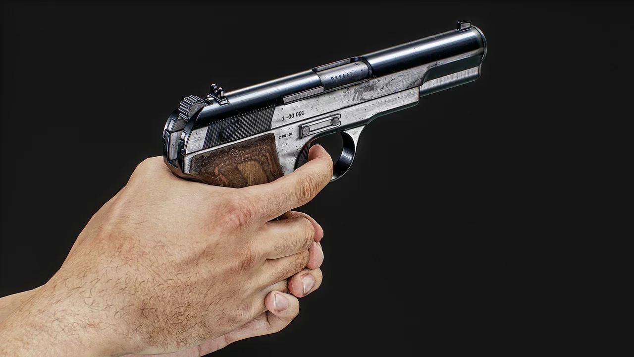 Animated FPS Loaded 3-Pistol Guns Pack
