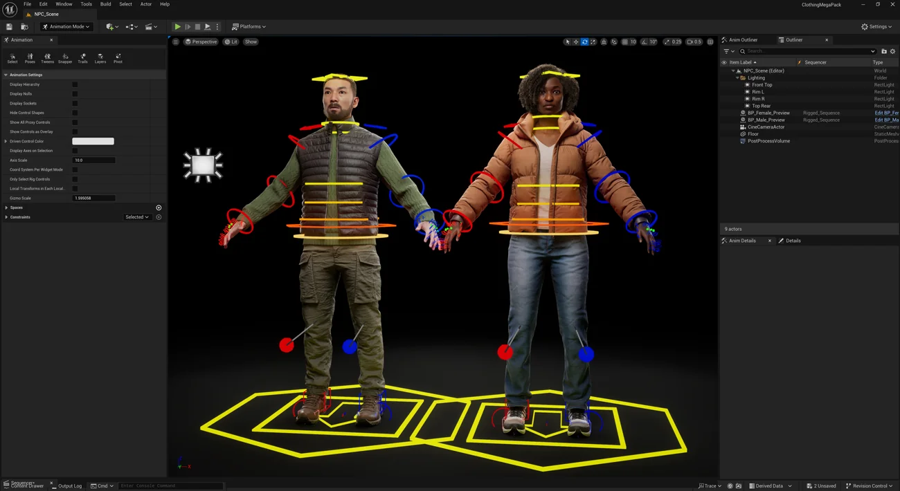 UE5 Rigged NPC Creator