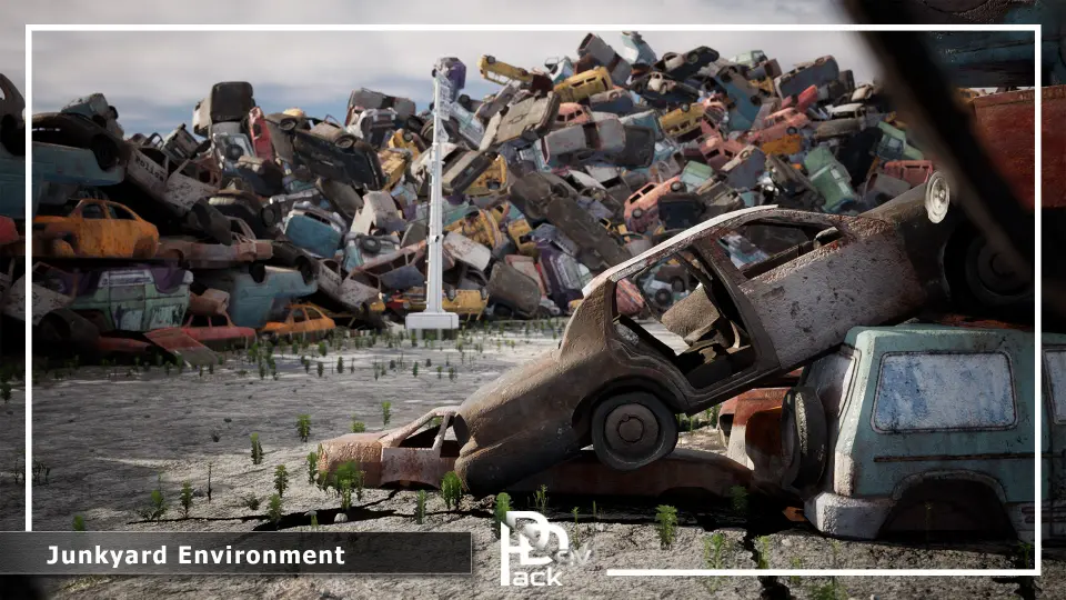 Junkyard Environment / 14 Assets