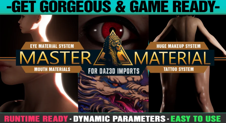Master Materials and Layer System for Daz3D Imports