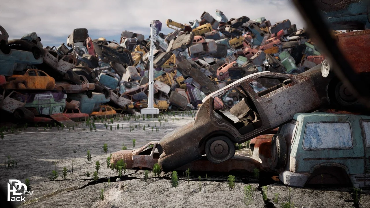 Junkyard Environment / 14 Assets