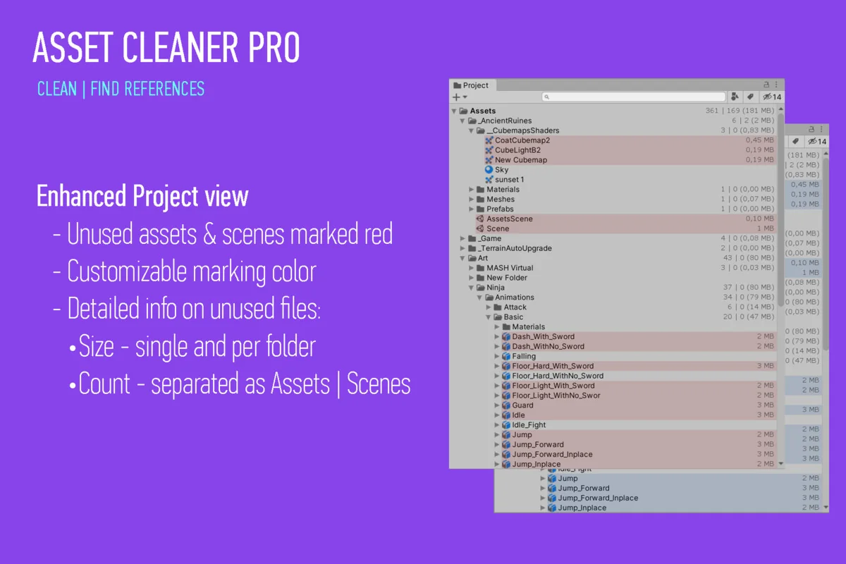 Asset Cleaner PRO - Clean | Find References