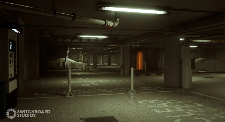 Atmospheric Modular Underground Car Park & Hallways