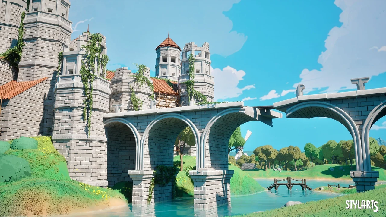 Stylized Castle Ruins