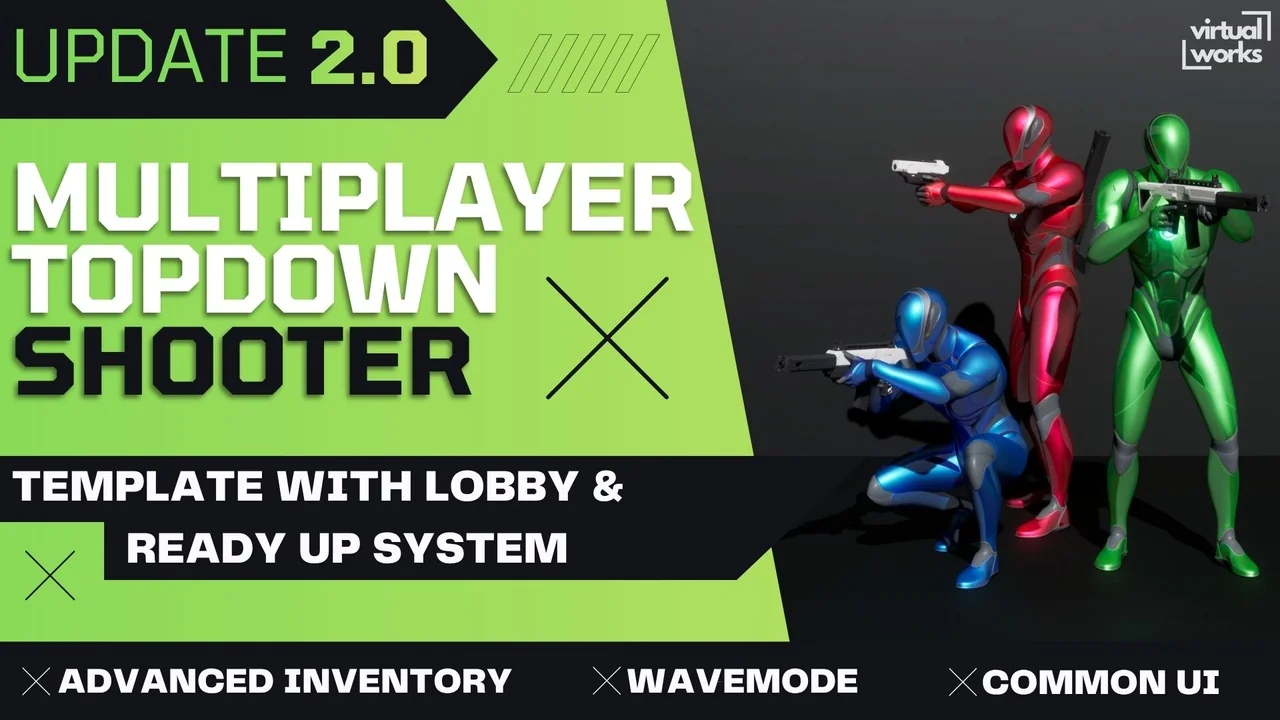 Multiplayer Top Down Shooter Template