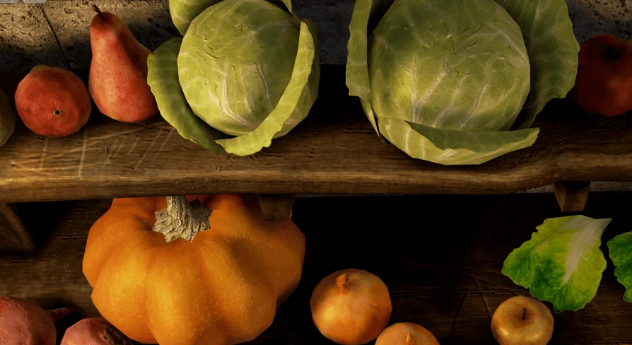Medieval Fruits And Vegetables