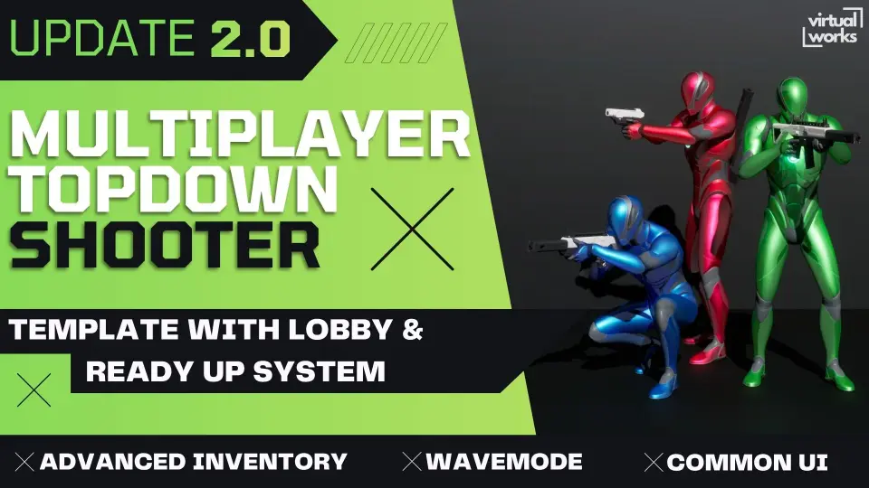 Multiplayer Top Down Shooter Template