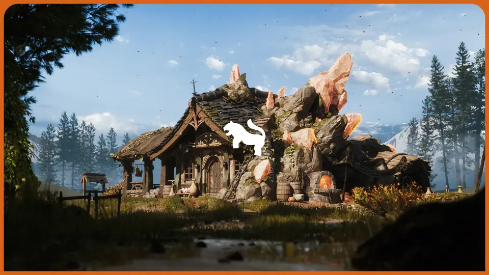 Crystals and Crafting Environment ( House Crafting Medieval Medieval 3D Old 3D )