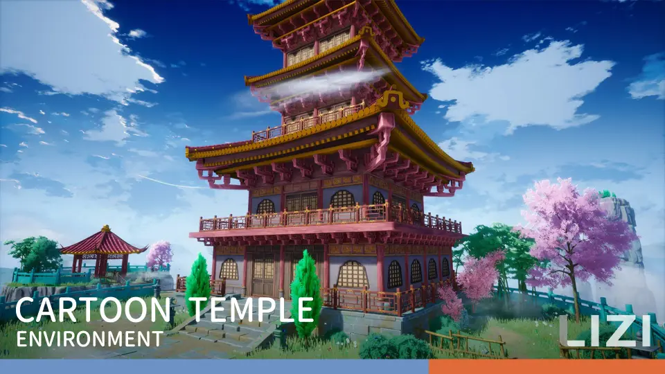 Cartoon Temple Environment