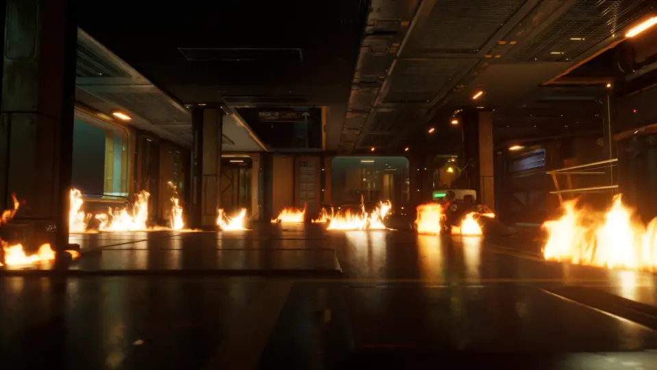 Cinematic Fire 3D VDB Pack loop