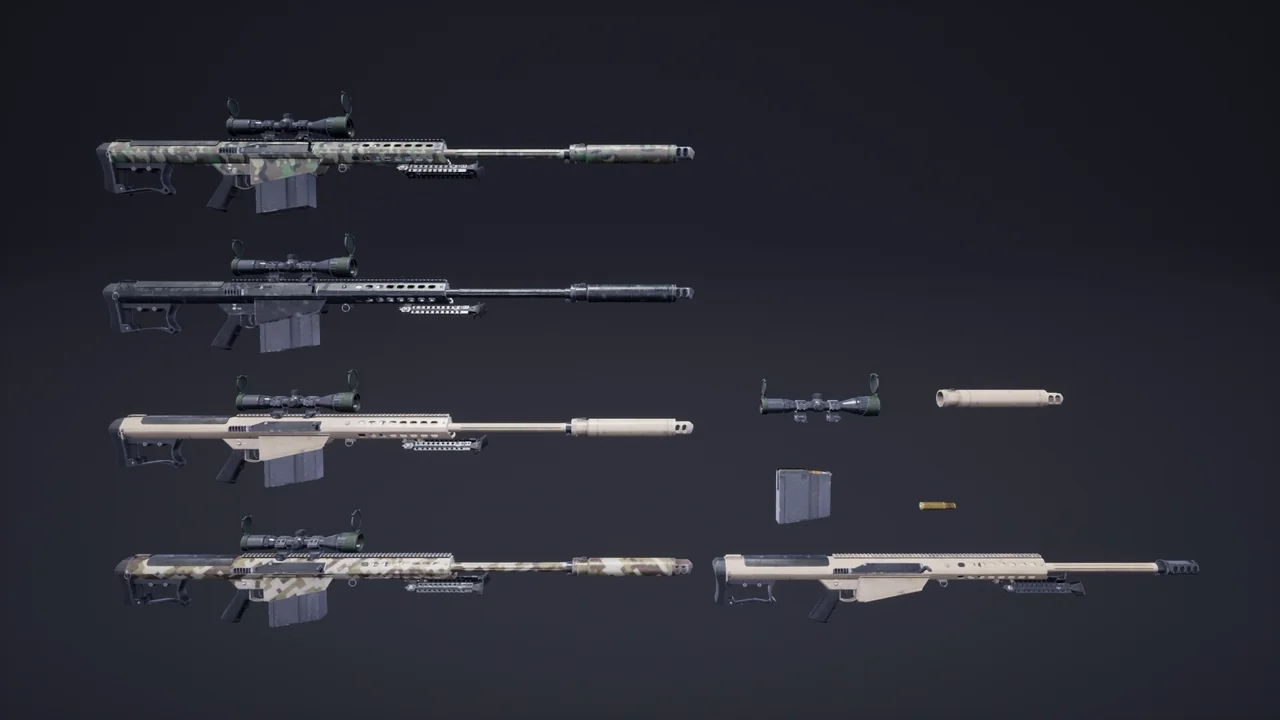FPS Sniper Rifle Large Calibre (Animations)
