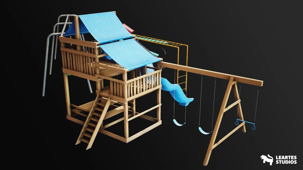 Playground Equipment VOL.2 ( Playground Equipment Swings Slides Climbing 3D )