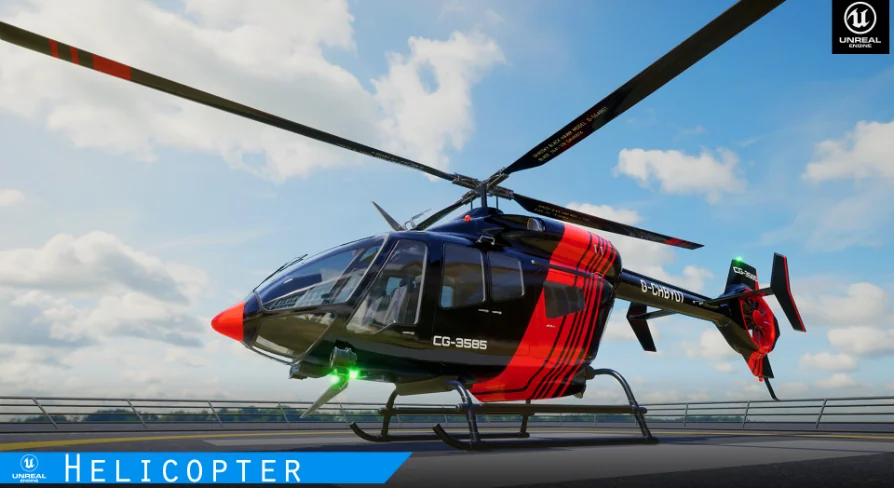 Photorealistic Helicopter