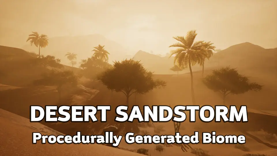 Landscape Procedural Desert - Sandstorm