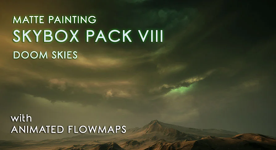 Matte Painting Skybox Pack VIII: Doom Skies