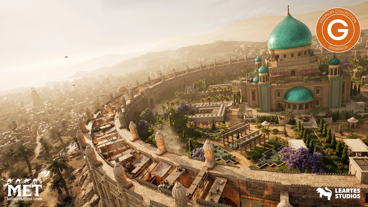Middle Eastern Town Gigapack w/ Level PCG ( MET, Palace, Bazaar, City)