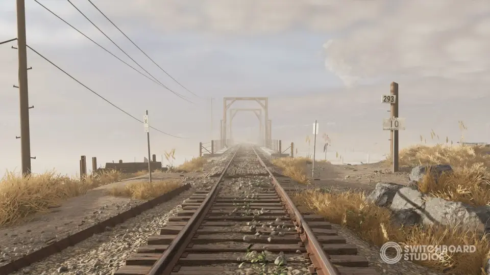 Coastal Wetland & Railroad Bridge