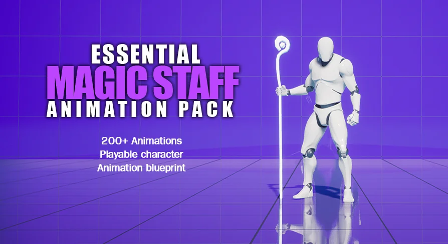 Essential Magic Staff Animation Pack