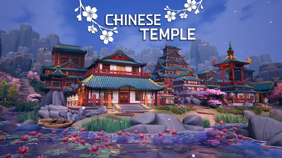 Stylized Chinese Temple