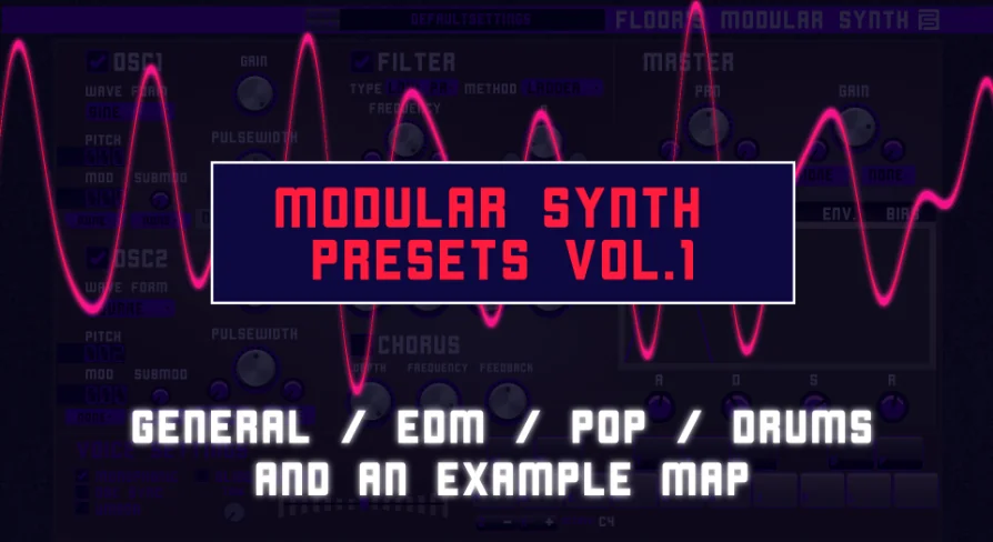 Modular Synth Presets 1 EDM POP Drums
