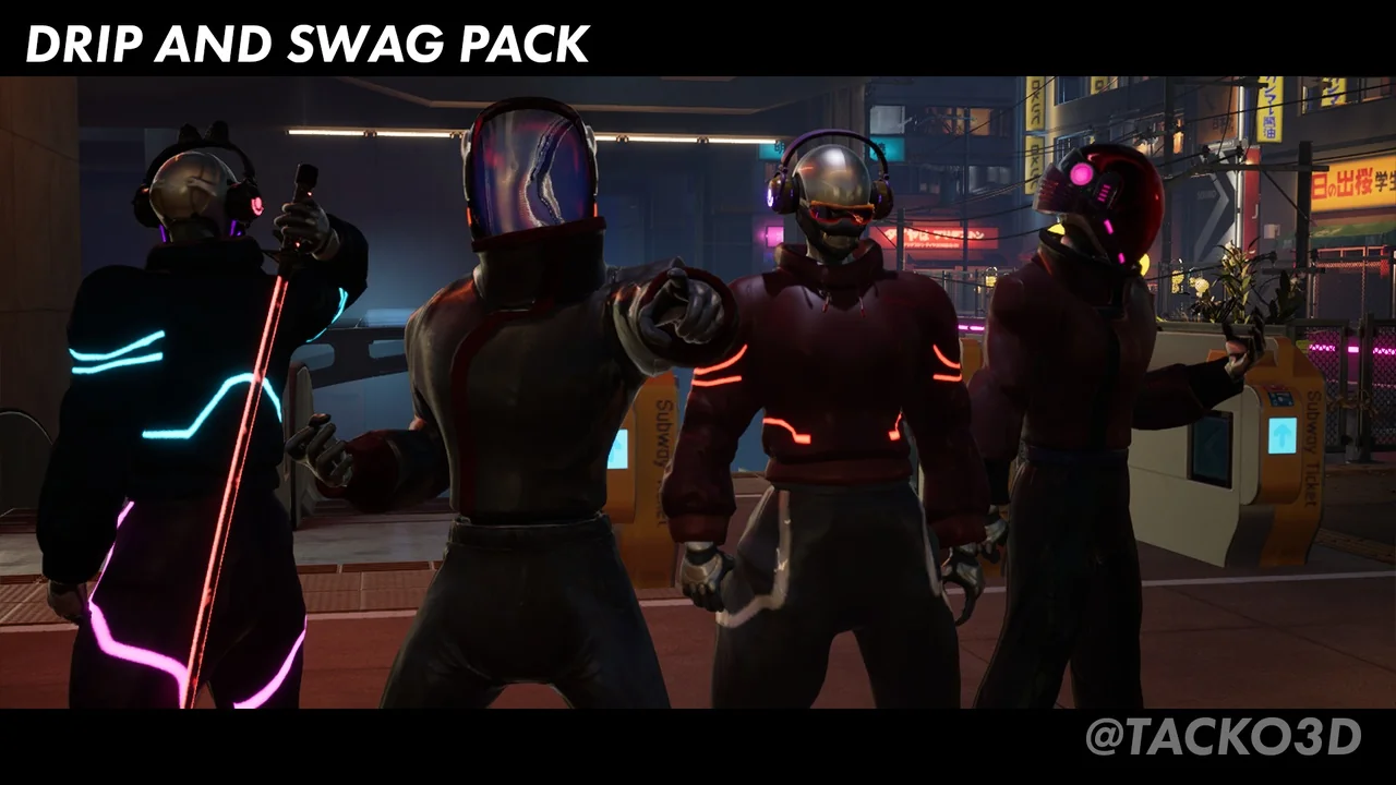 Drip and Swag Pack Cyberpunk Collection - Clothes Pack