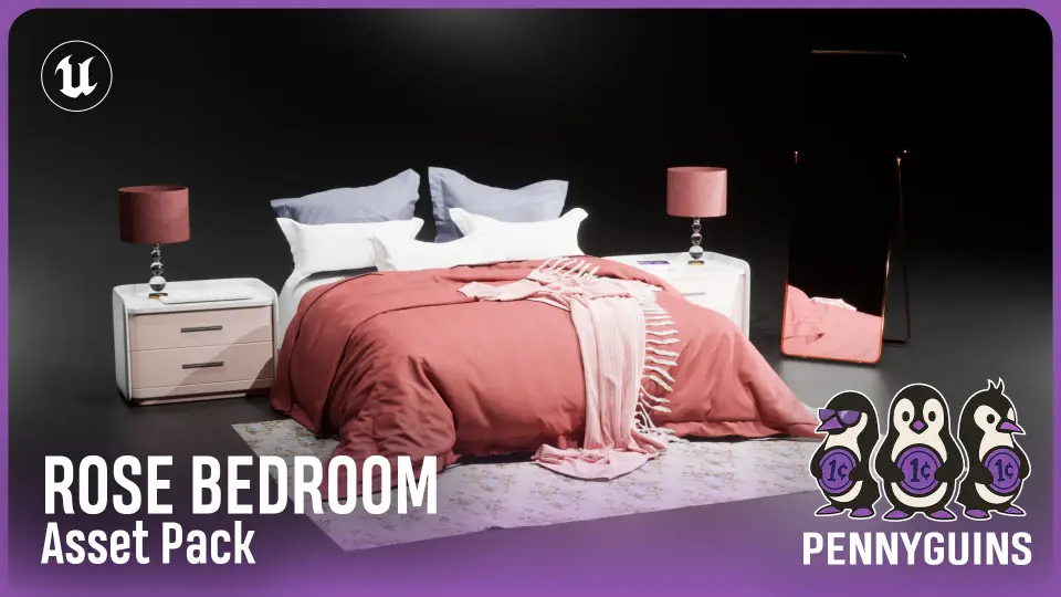 Rose Bedroom - Asset Pack