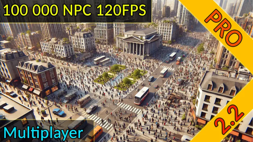 World Director NPC PRO – Massive NPC Simulation with Multiplayer & Optimization