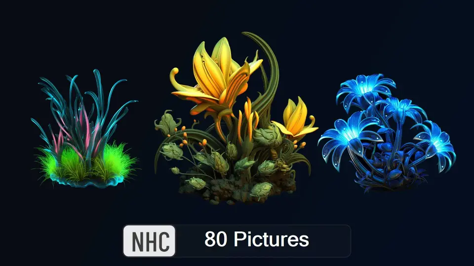 NHC - Fluorescent Nature Pictures Pack 2