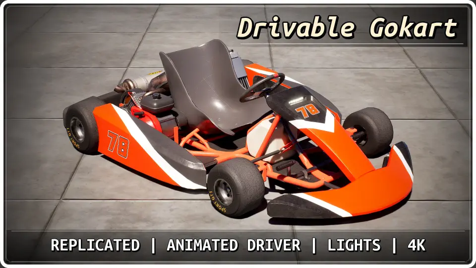 Replicated Drivable Gokart (Blueprint)