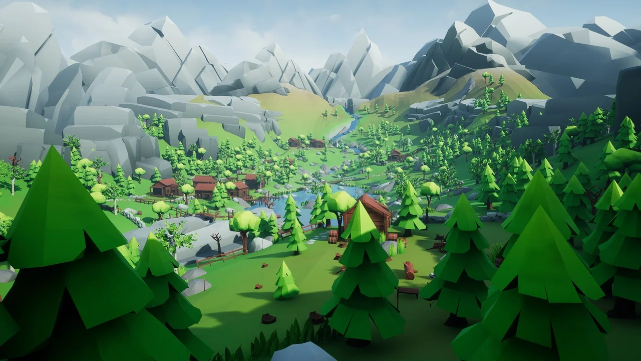 Lowpoly Style Woodlands Pack