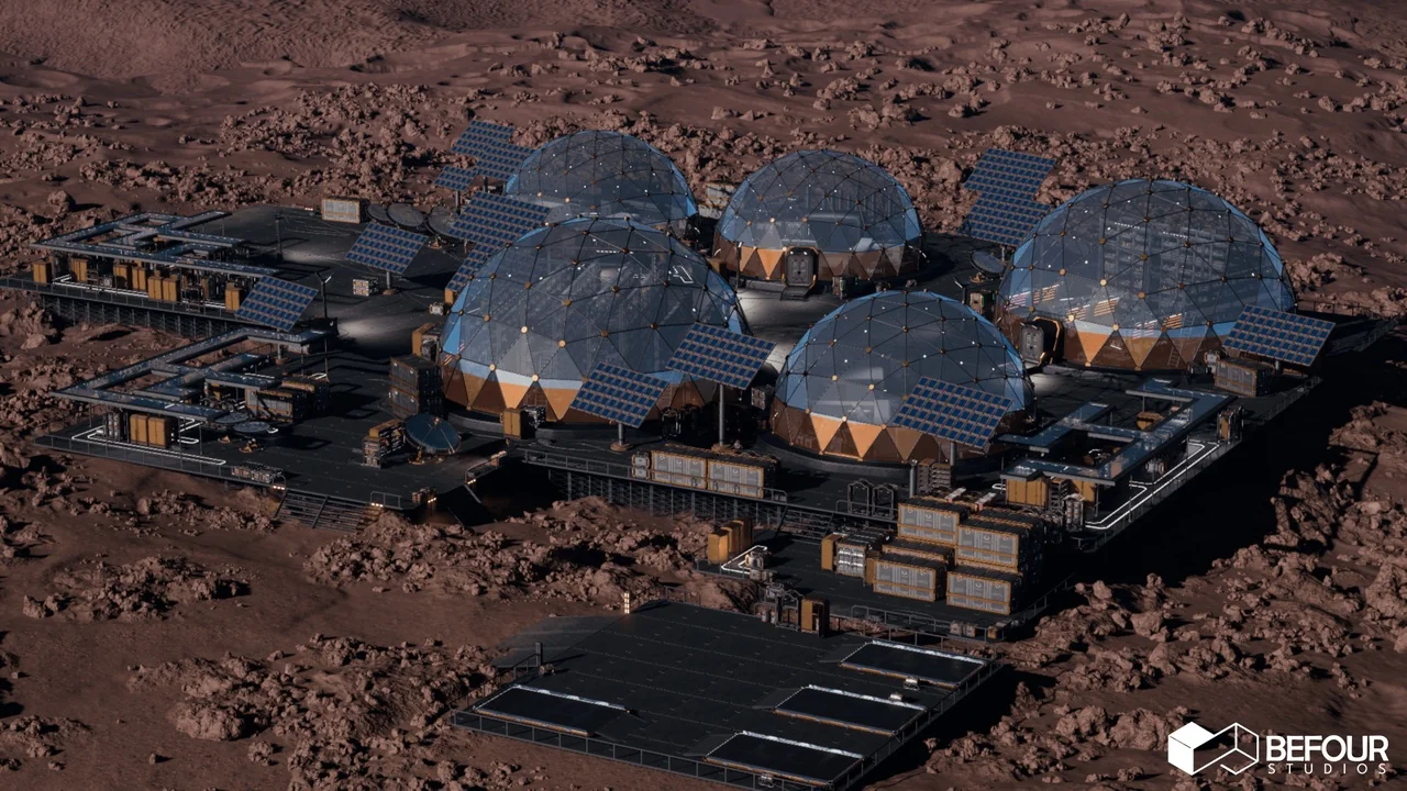Orbital Base Environment ( Modular Sci-Fi Space Station w/Tools )