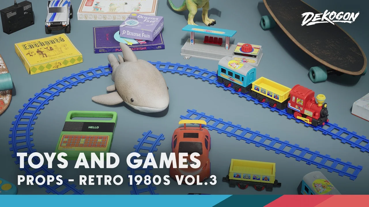 Retro 80's VOL.3 - Toys (Nanite and Low Poly)