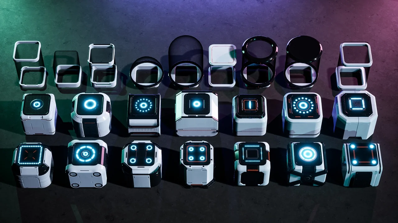 SciFi Capsules Props 3