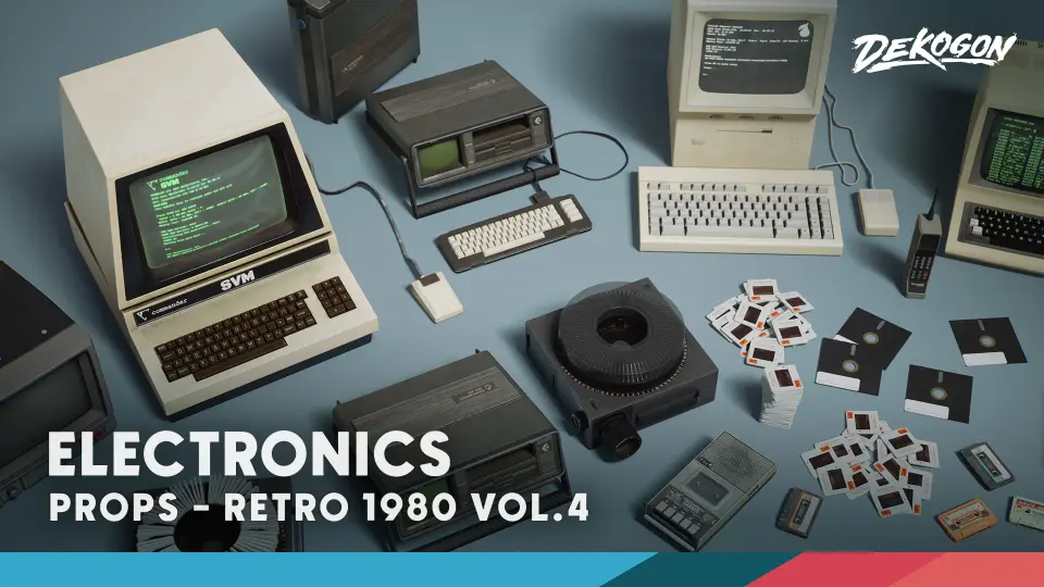 Retro 80's VOL.4 - Electronics (Nanite and Low Poly)