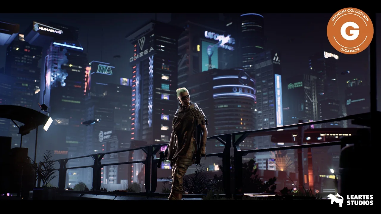 Cyberpunk Gigapack ( Modular Cyberpunk Environment / Cyberpunk Characters )
