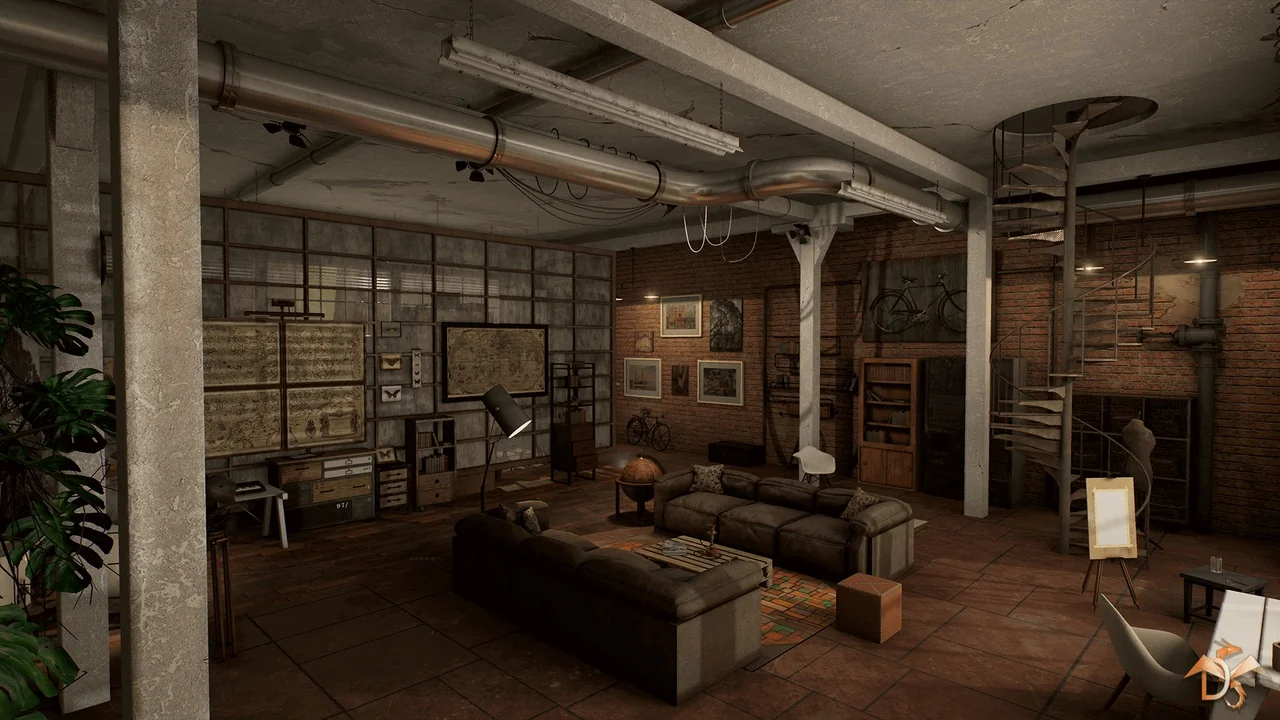 Laboratory Interior Studio in Loft Style