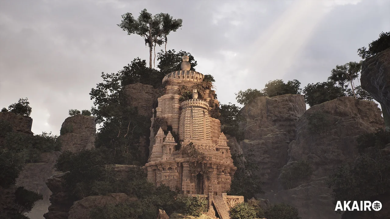 Asian Abandoned Temple