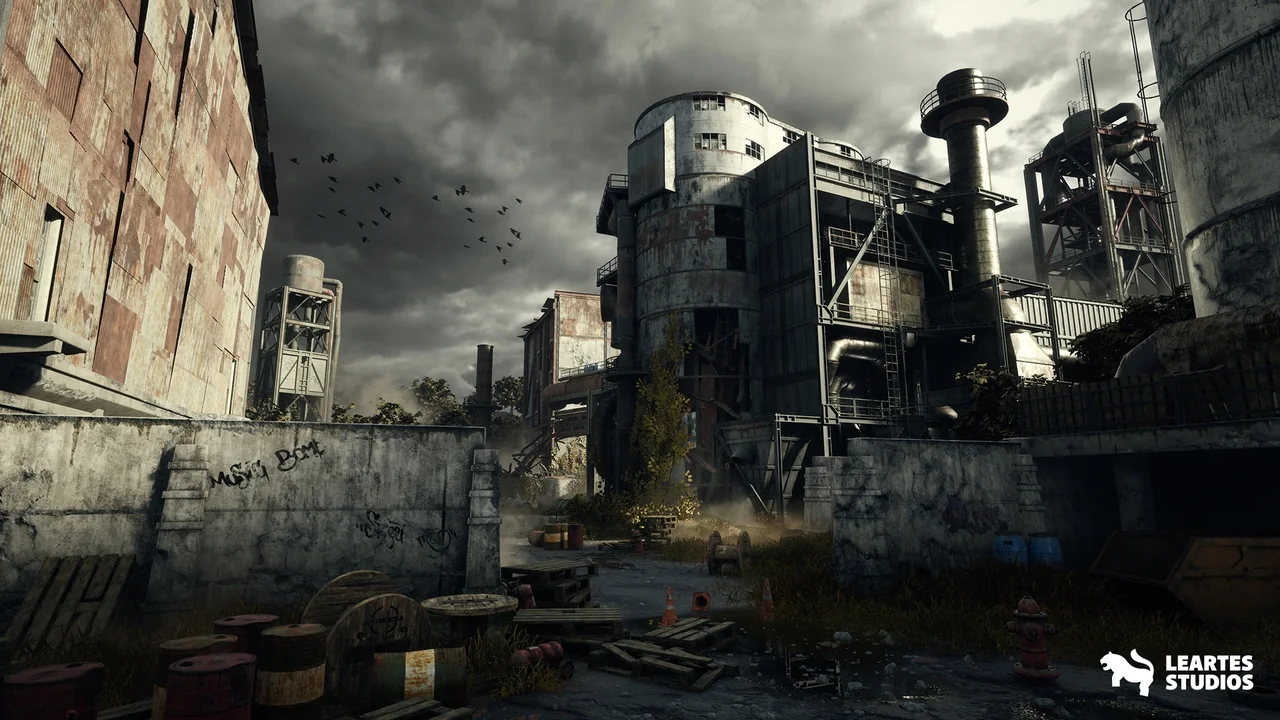 Abandoned Industrial Factory Environment ( Abandoned Industrial Factory 3D )